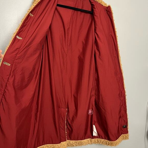 Patagonia Recycled High-Pile Fleece Long Teddy Coat Jacket Brown Tan Size Small - Picture 10 of 16